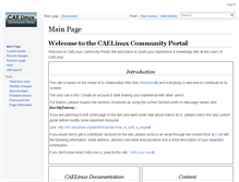 Tablet Screenshot of caelinux.org